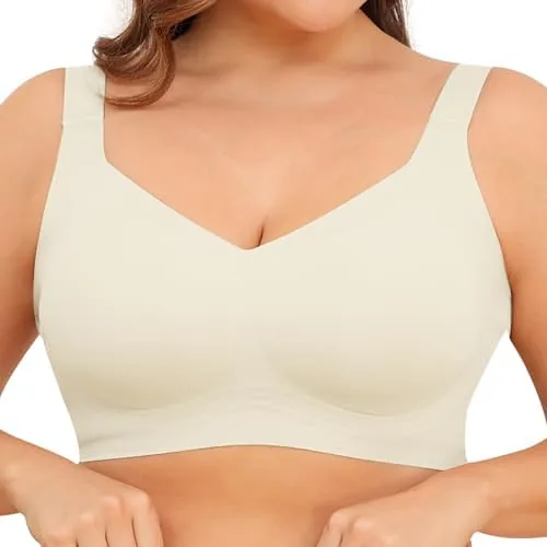 xcutting jelly bra for women plus size full coverage no underwirebeige3xl