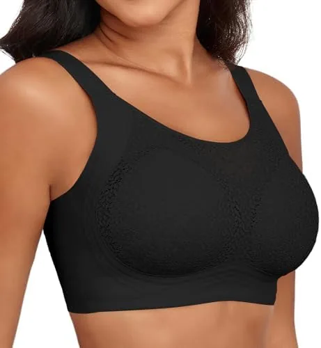 xcutting lace bras for women full coverage no underwire plus sizeblack 2xl